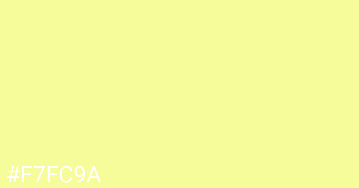 Hex color #f7fc9a graphic