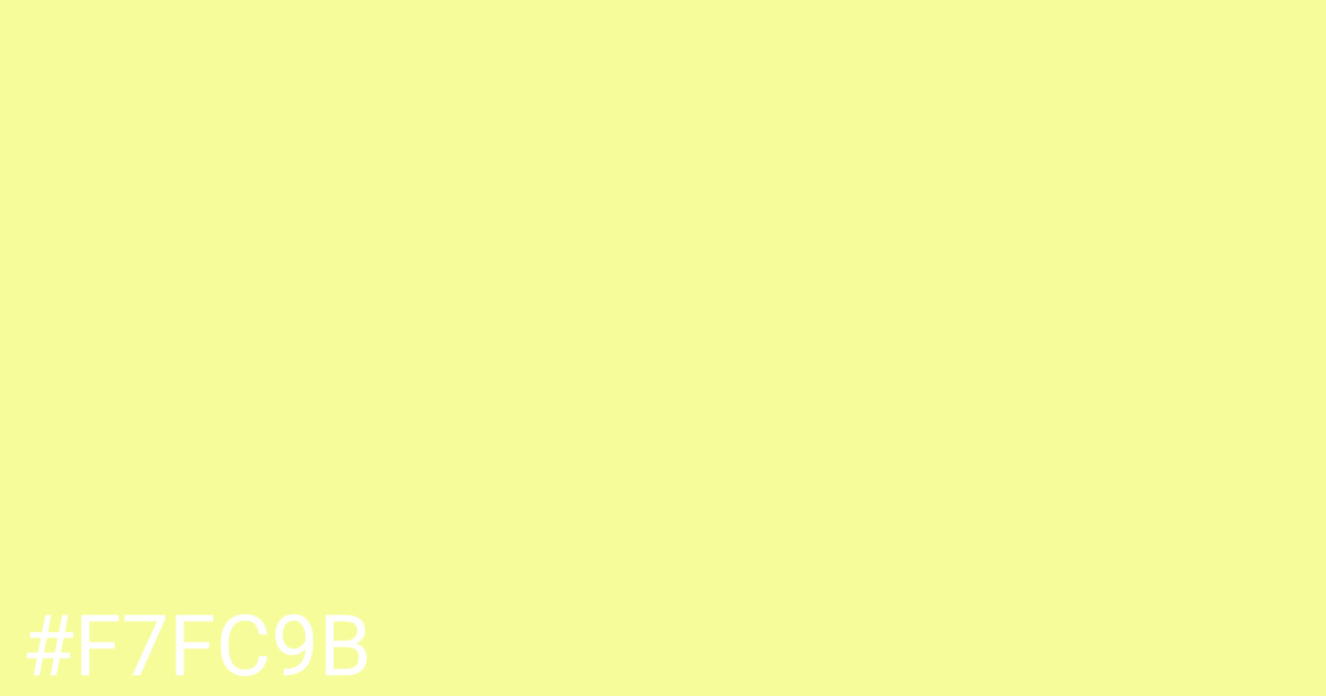 Hex color #f7fc9b graphic