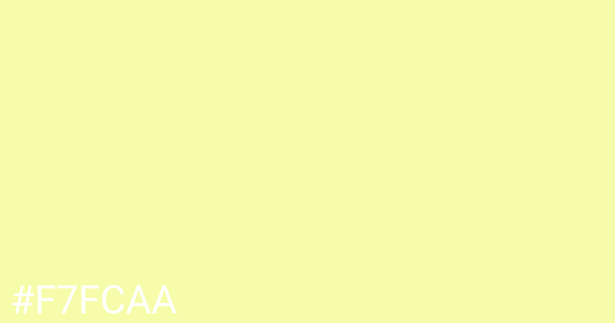 Hex color #f7fcaa graphic