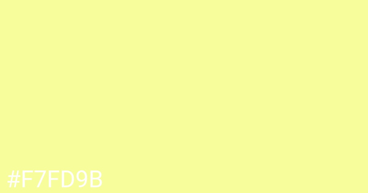 Hex color #f7fd9b graphic