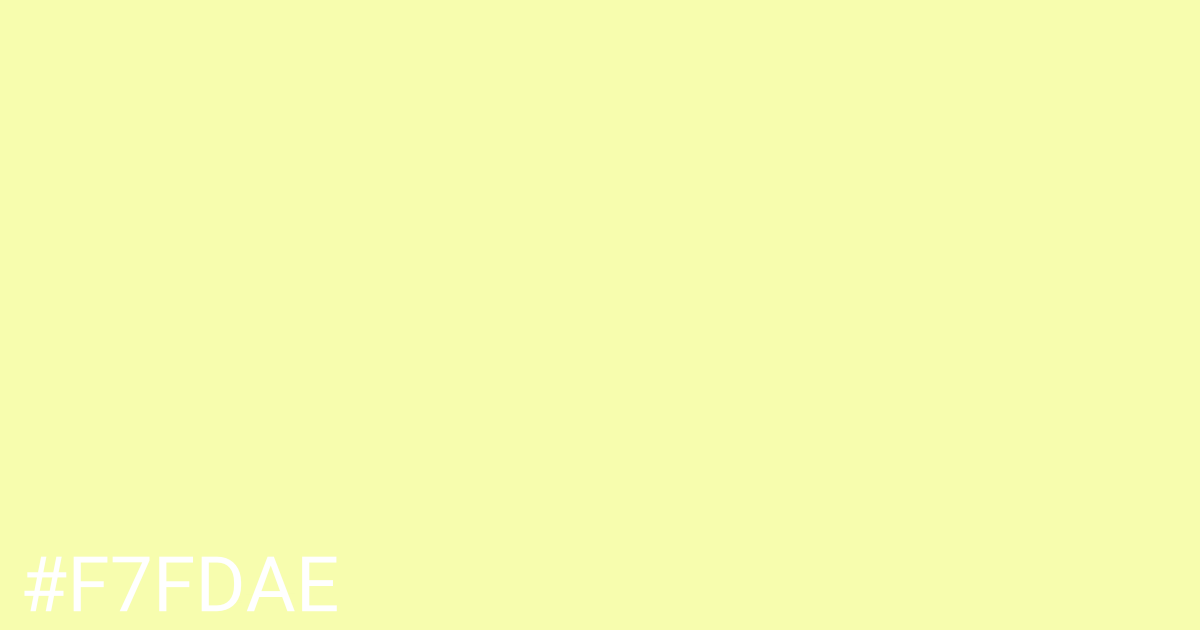 Hex color #f7fdae graphic