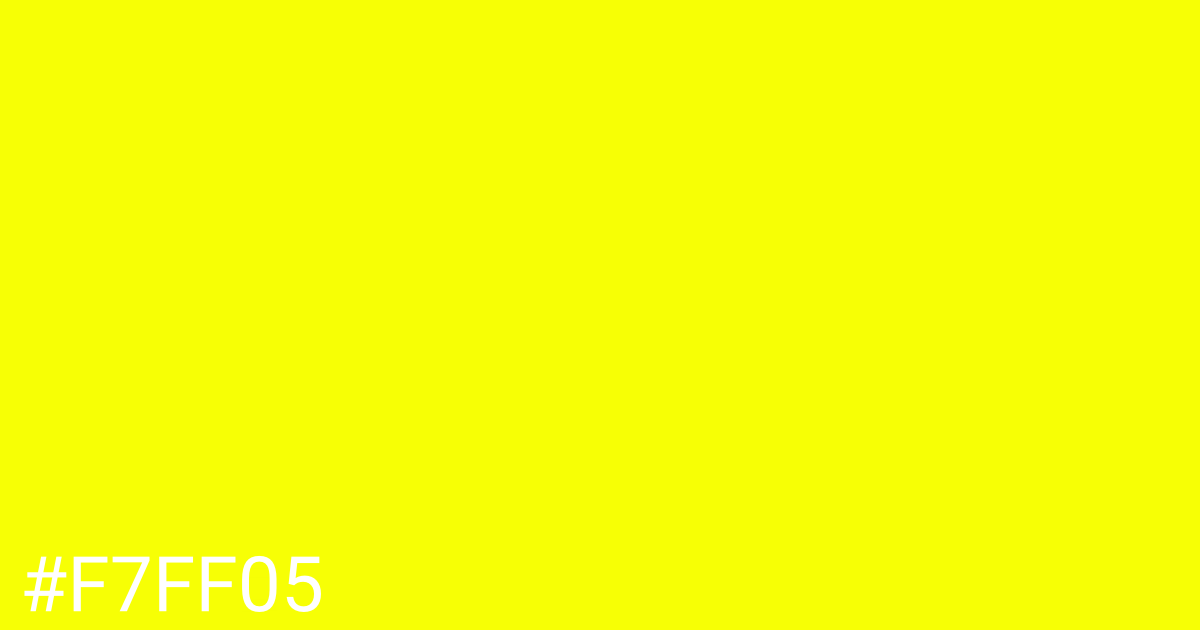 Hex color #f7ff05 graphic