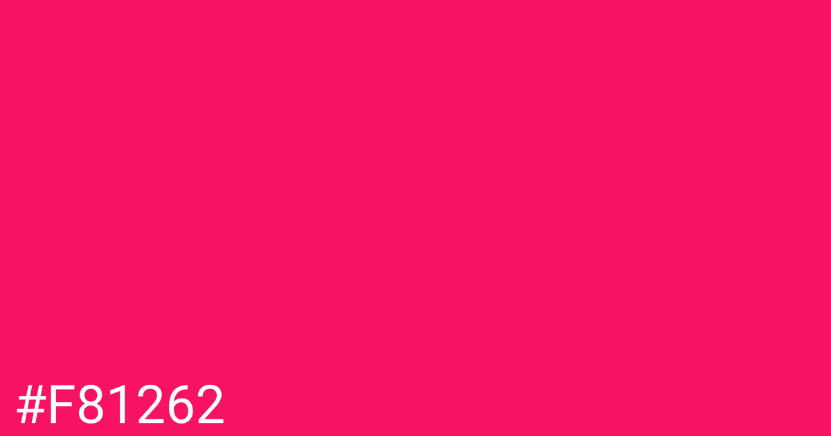 Hex color #f81262 graphic