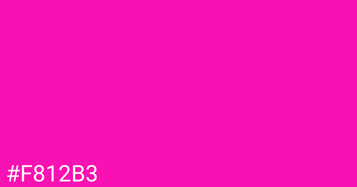 Hex color #f812b3 graphic