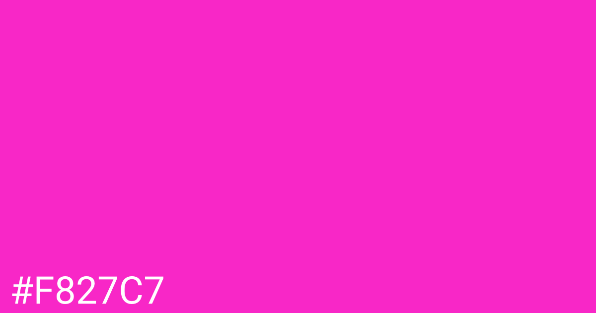 Hex color #f827c7 graphic