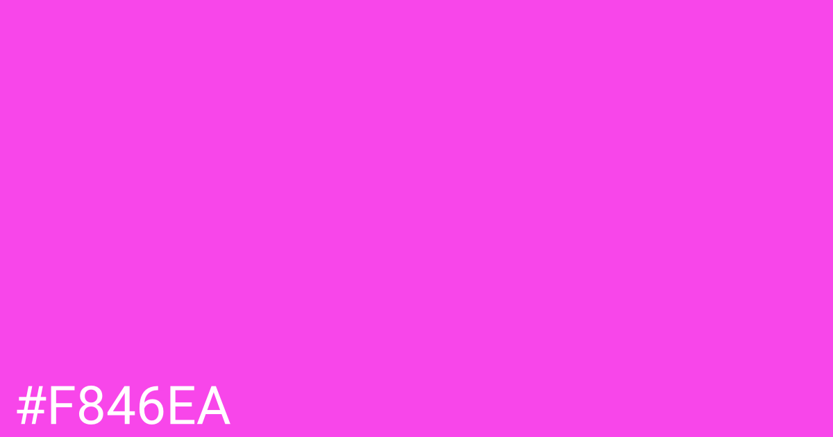 Hex color #f846ea graphic