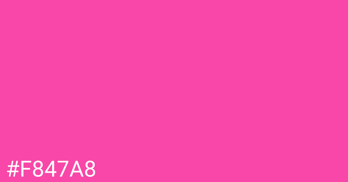 Hex color #f847a8 graphic