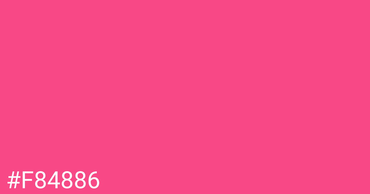 Hex color #f84886 graphic