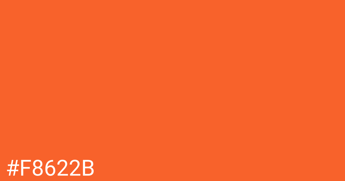 Hex color #f8622b graphic