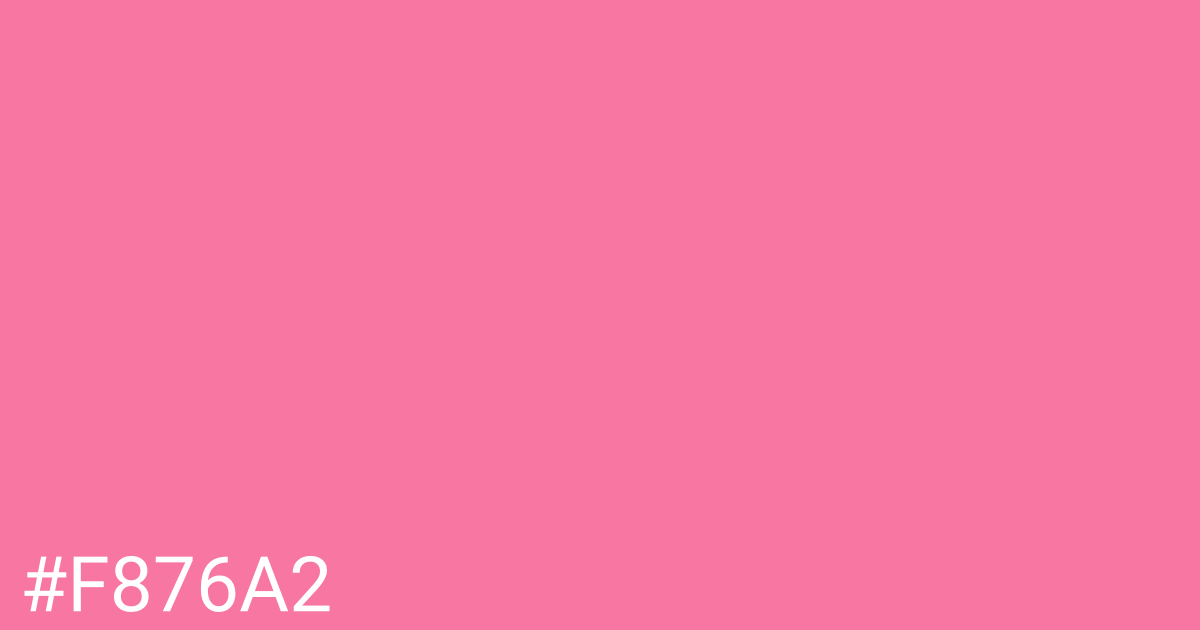 Hex color #f876a2 graphic
