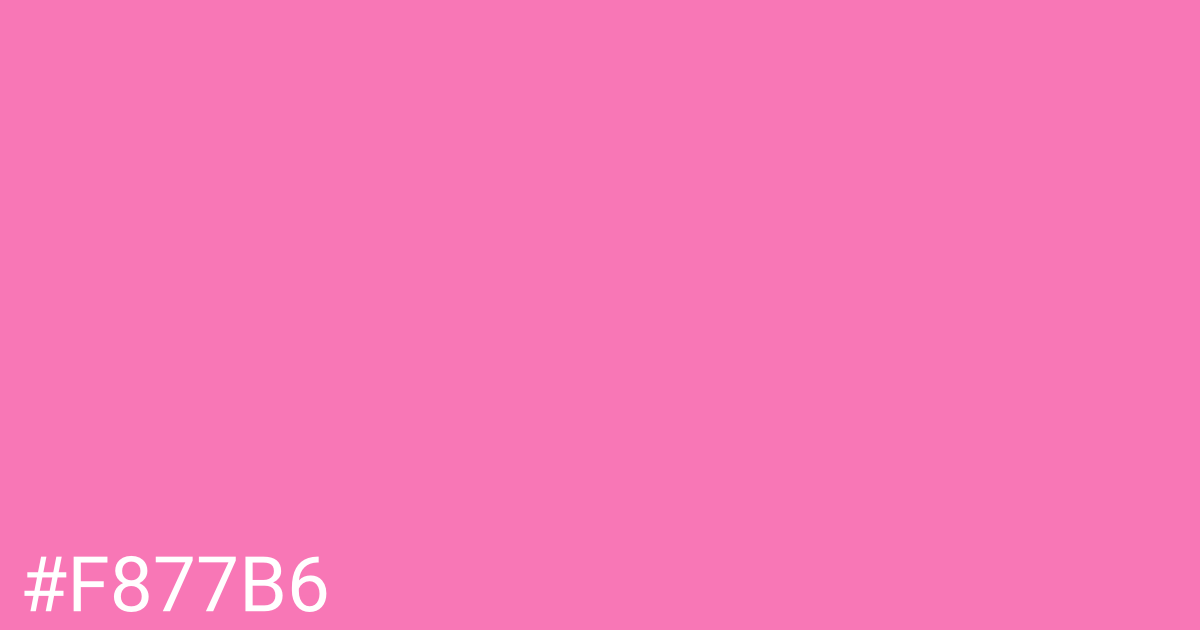 Hex color #f877b6 graphic
