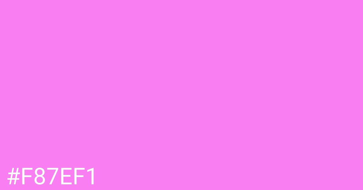 Hex color #f87ef1 graphic