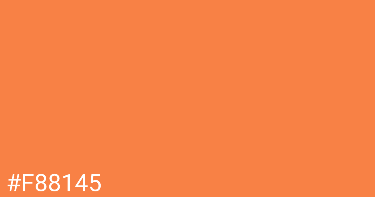 Hex color #f88145 graphic