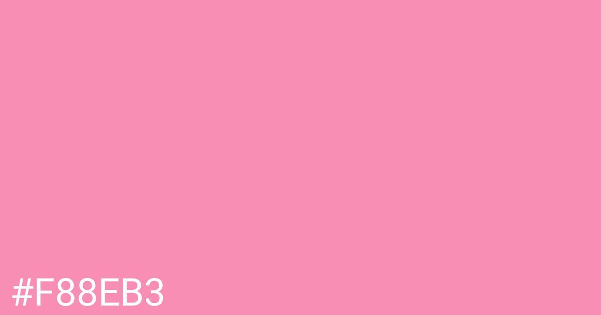 Hex color #f88eb3 graphic