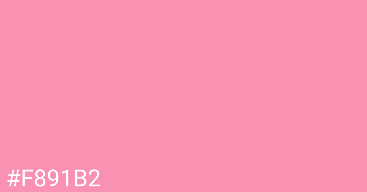 Hex color #f891b2 graphic