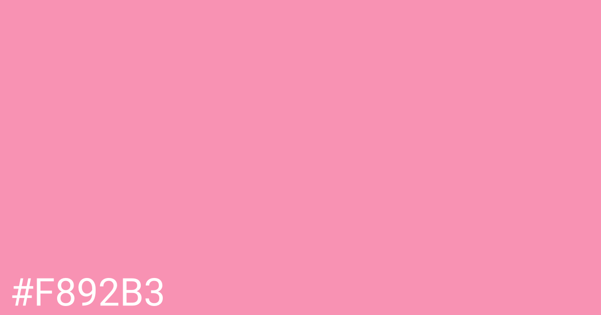 Hex color #f892b3 graphic