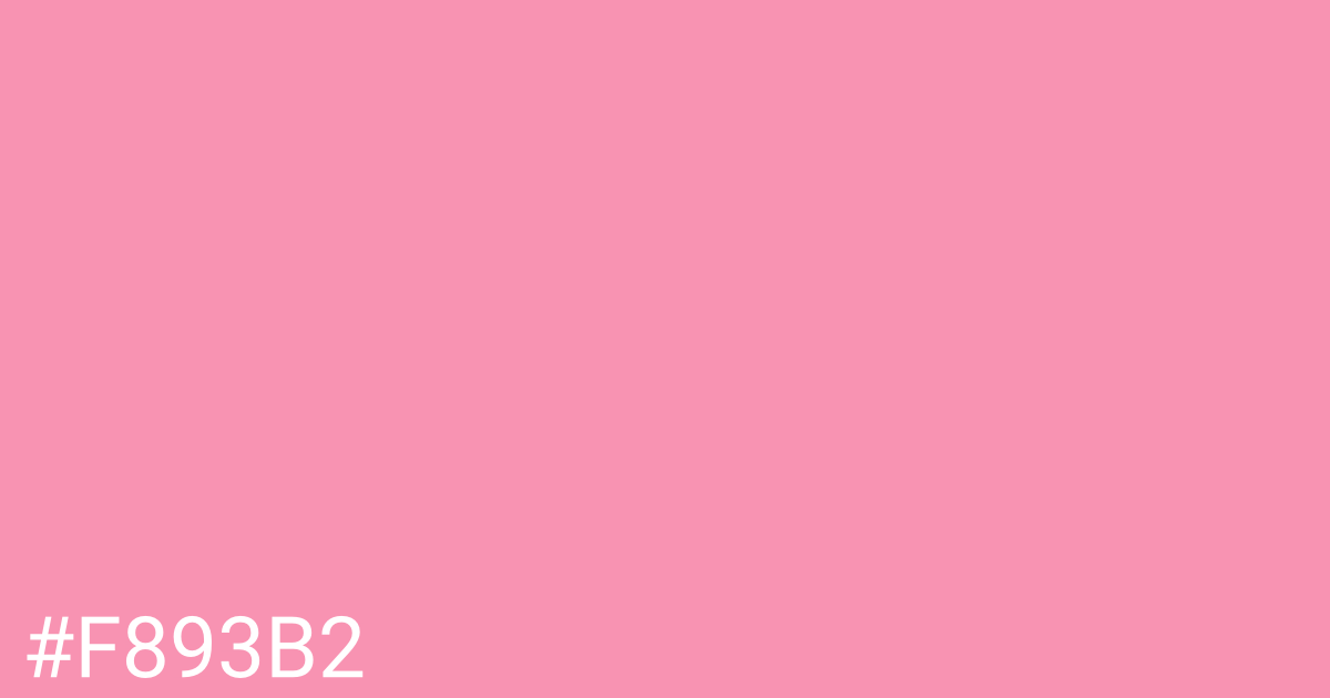 Hex color #f893b2 graphic