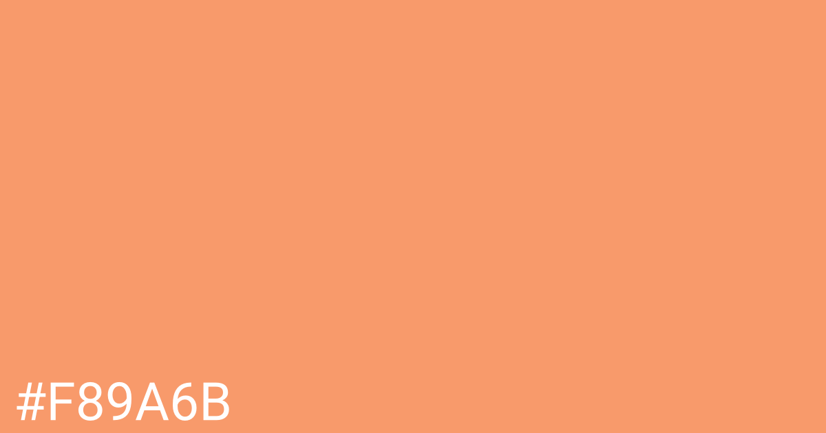 Hex color #f89a6b graphic