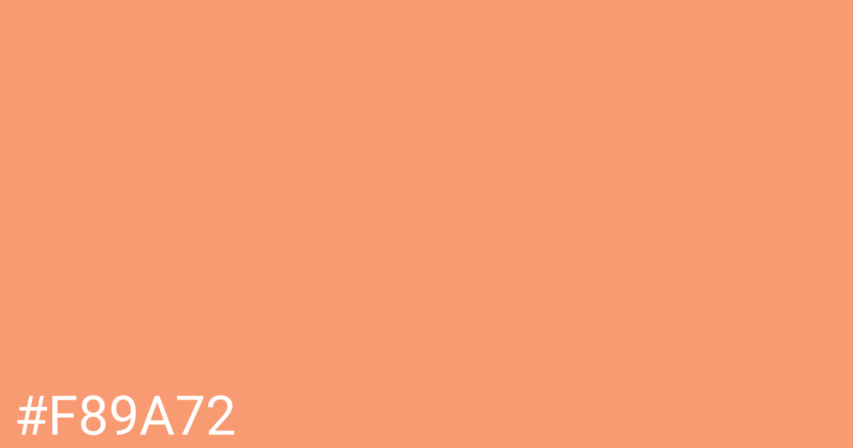 Hex color #f89a72 graphic