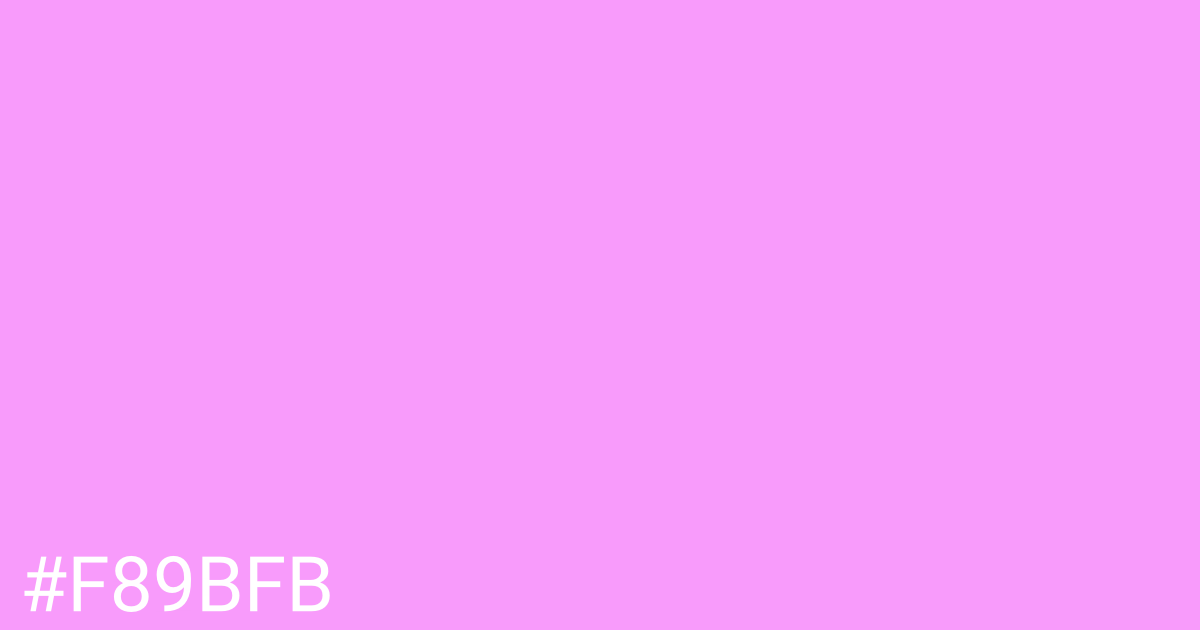 Hex color #f89bfb graphic