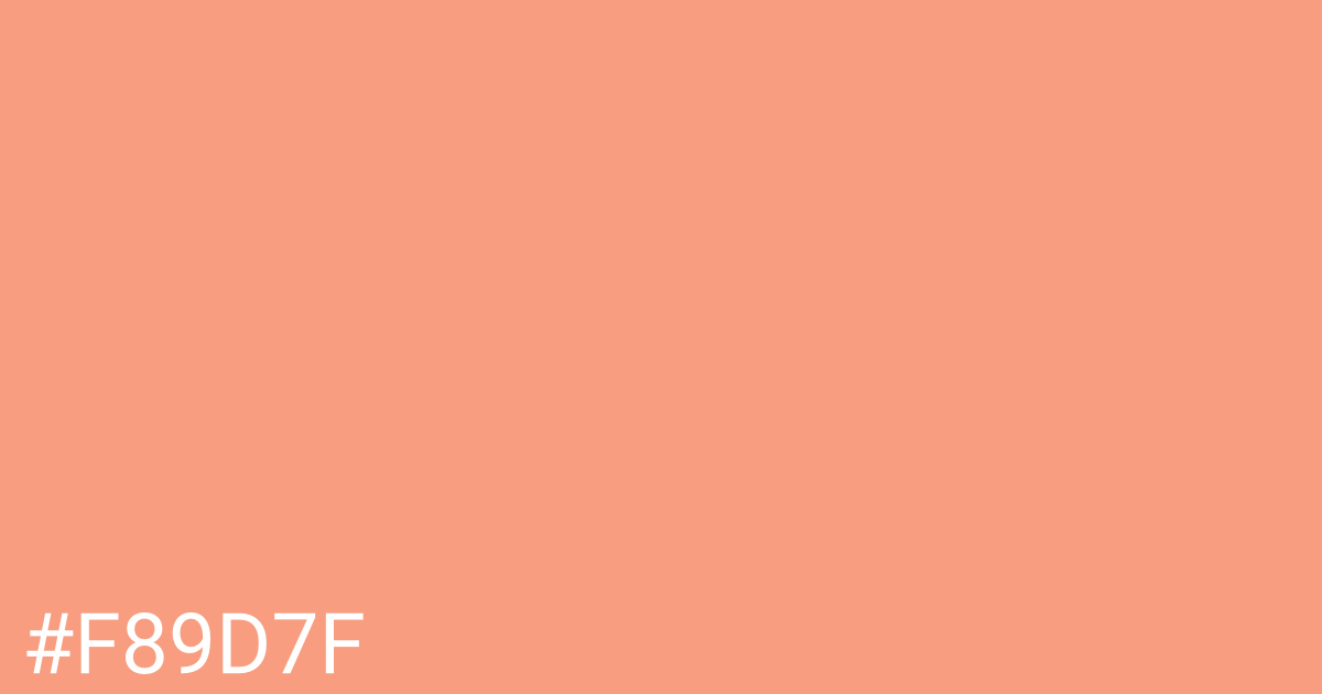 Hex color #f89d7f graphic