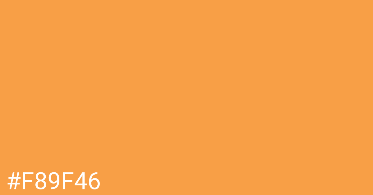 Hex color #f89f46 graphic