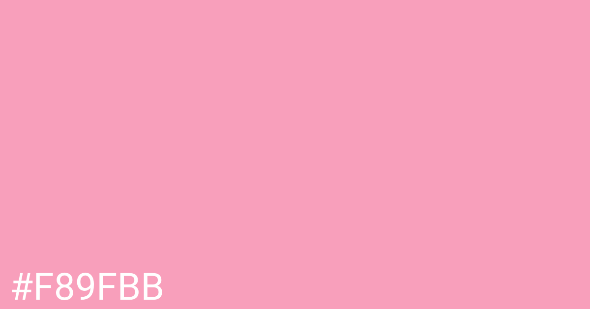 Hex color #f89fbb graphic