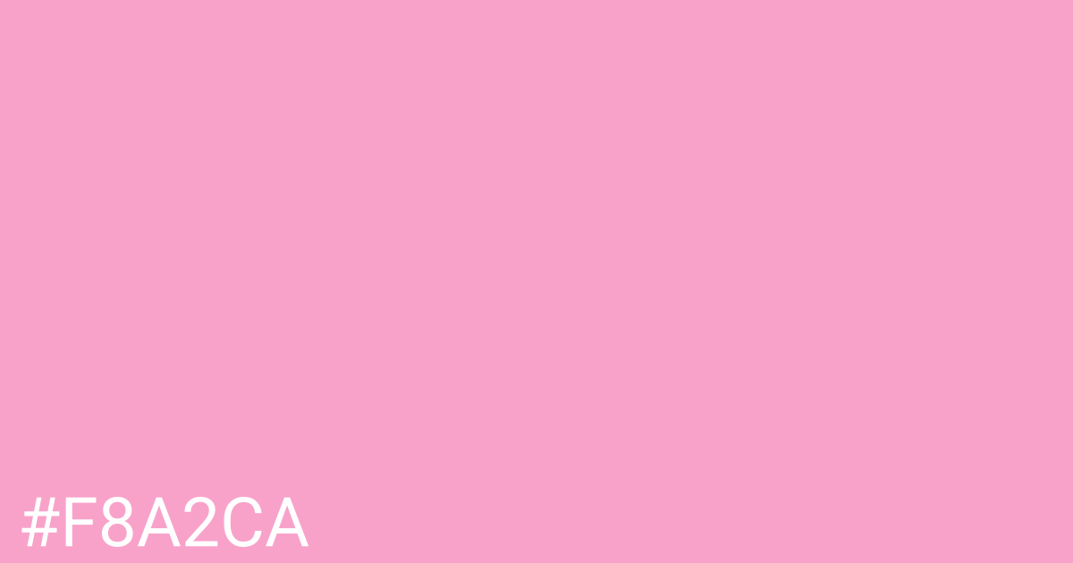 Hex color #f8a2ca graphic