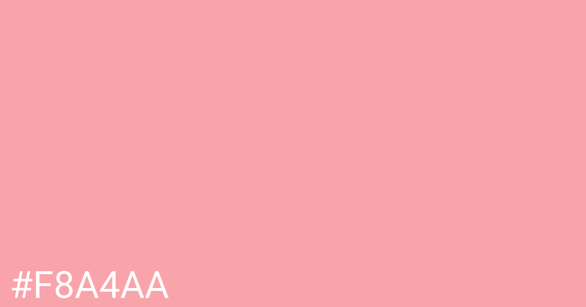 Hex color #f8a4aa graphic