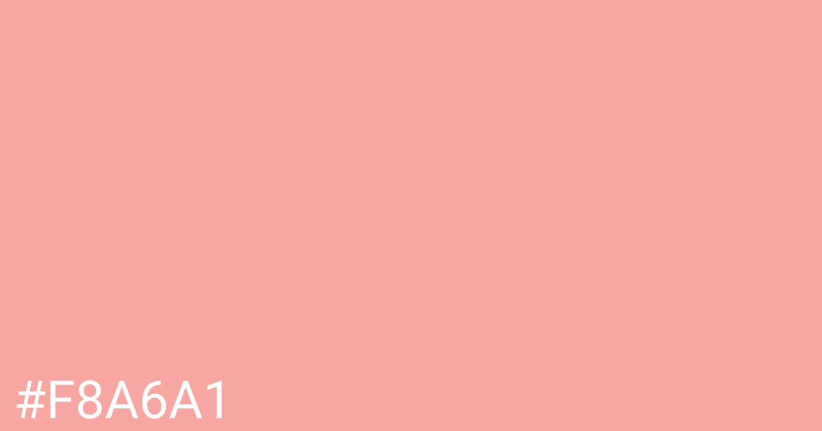 Hex color #f8a6a1 graphic