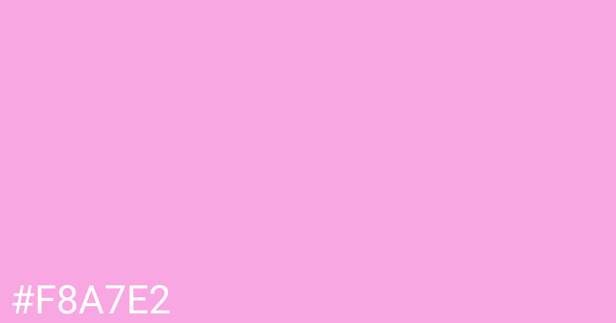 Hex color #f8a7e2 graphic