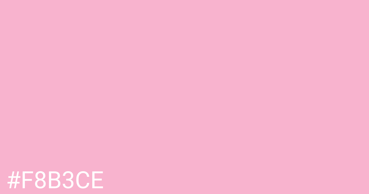 Hex color #f8b3ce graphic