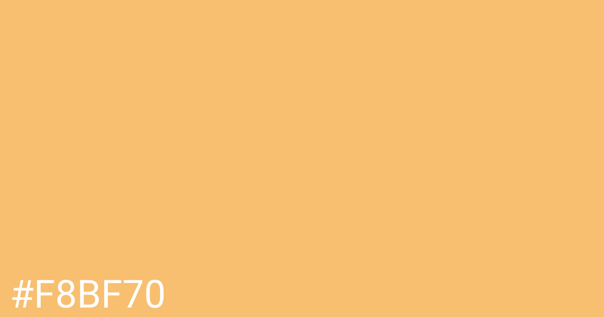 Hex color #f8bf70 graphic