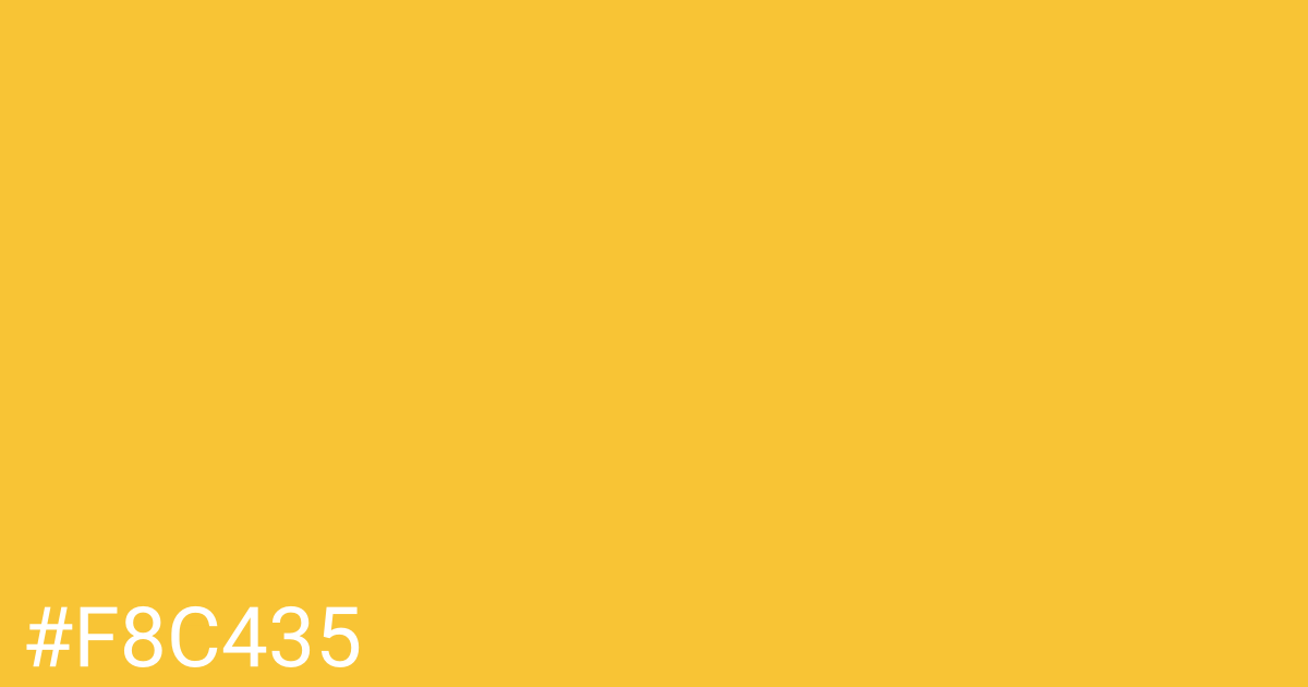 Hex color #f8c435 graphic