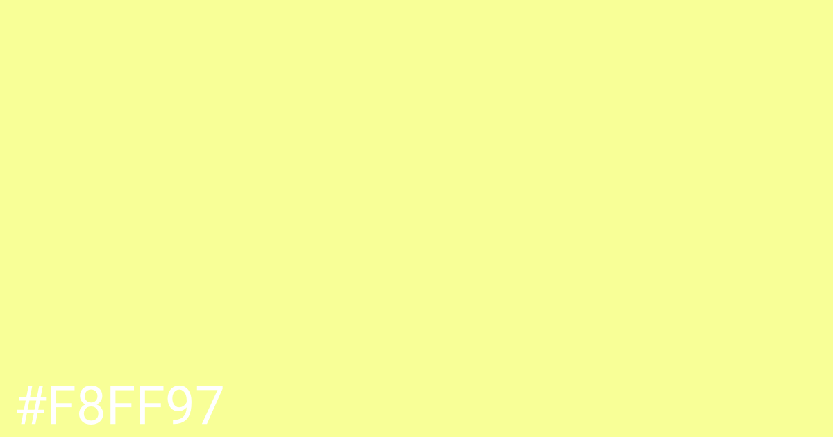 Hex color #f8ff97 graphic