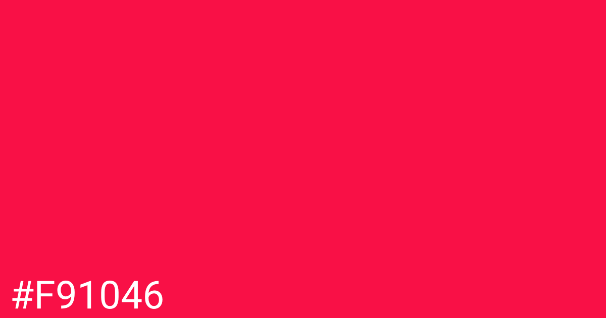 Hex color #f91046 graphic