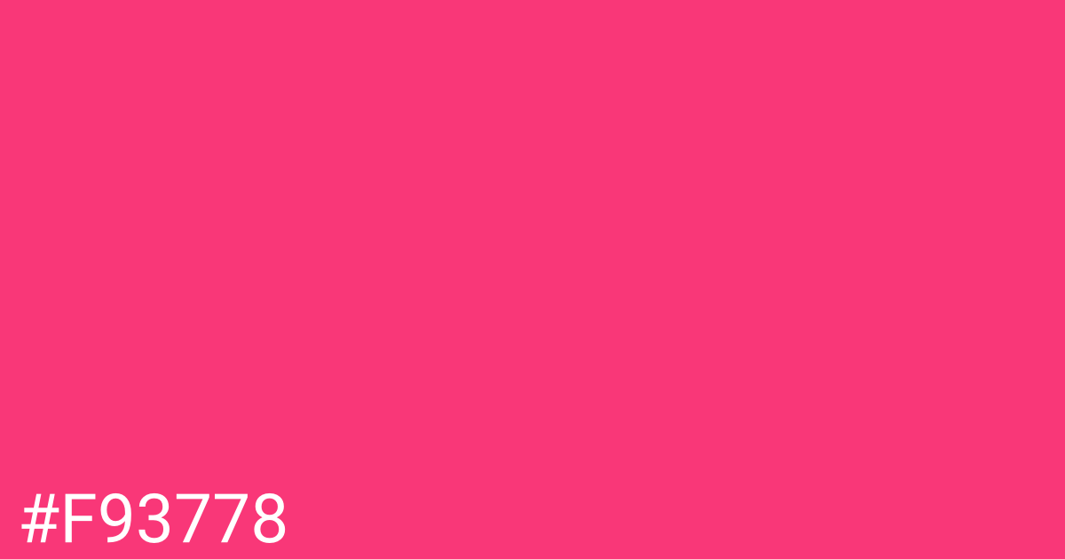 Hex color #f93778 graphic