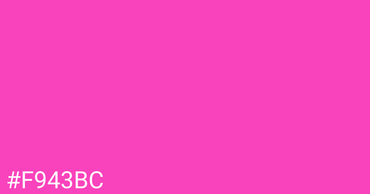 Hex color #f943bc graphic