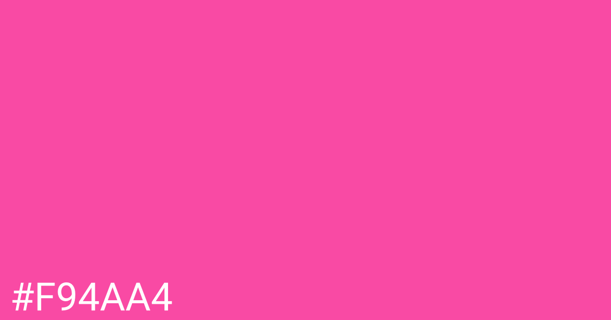 Hex color #f94aa4 graphic