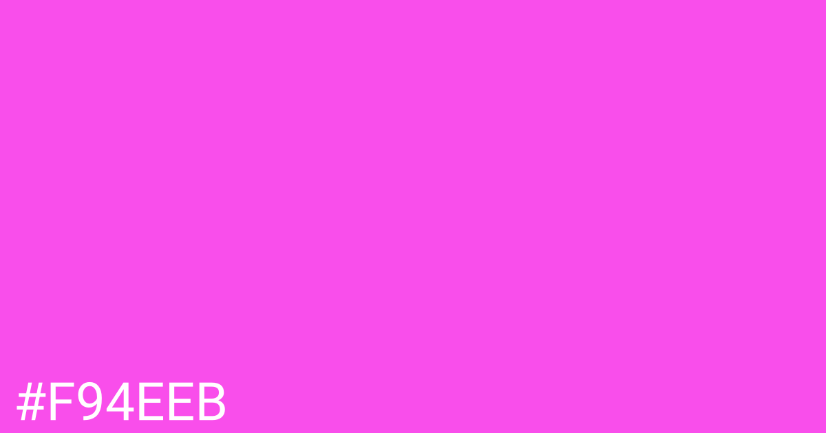 Hex color #f94eeb graphic