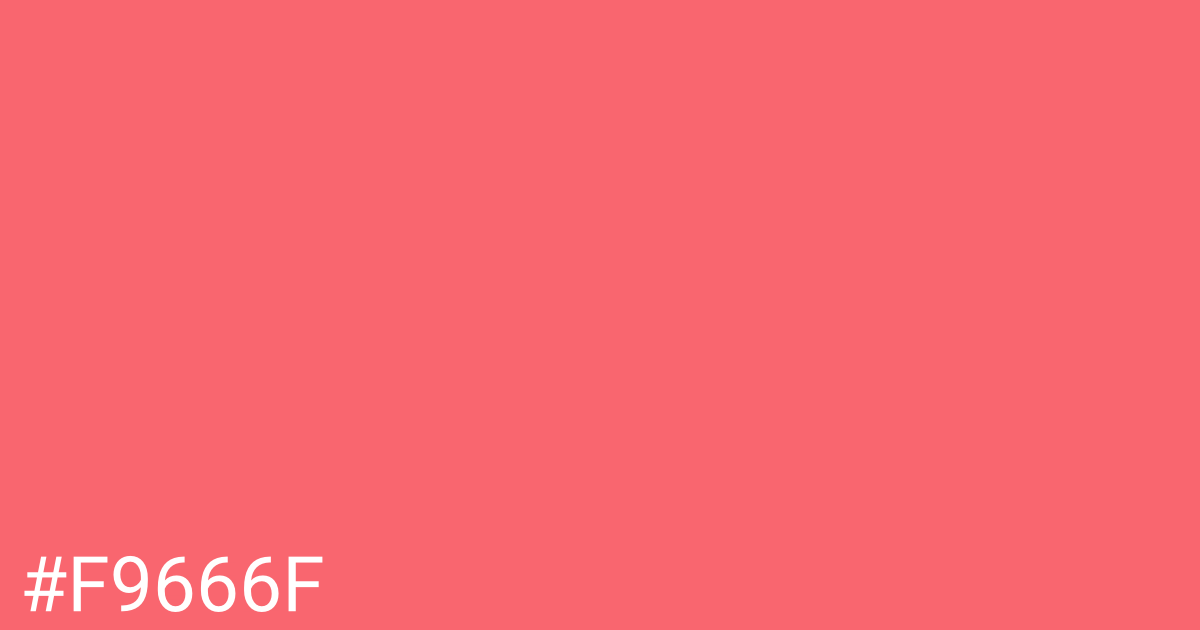 Hex color #f9666f graphic