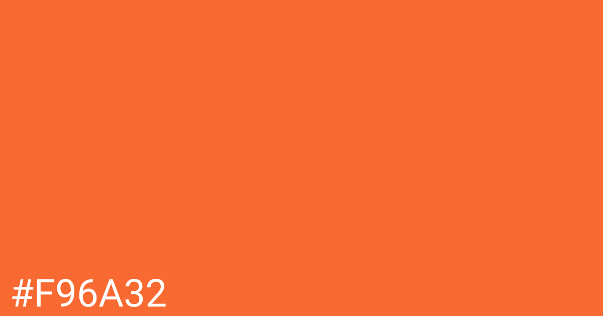 Hex color #f96a32 graphic