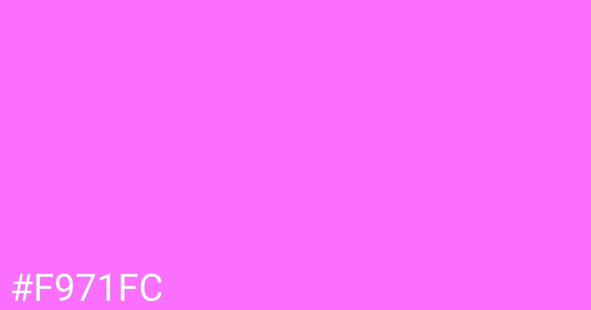 Hex color #f971fc graphic