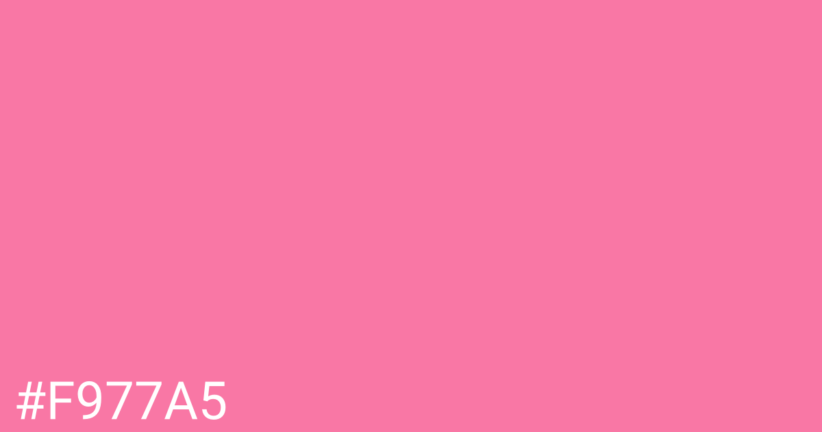 Hex color #f977a5 graphic
