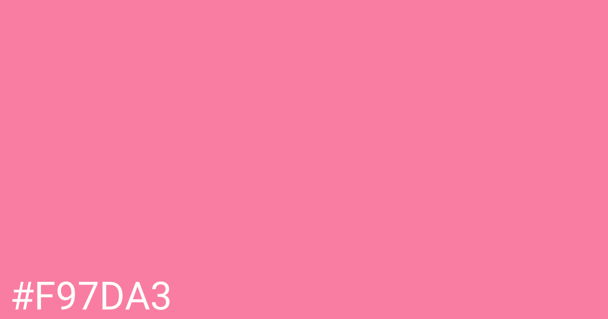 Hex color #f97da3 graphic