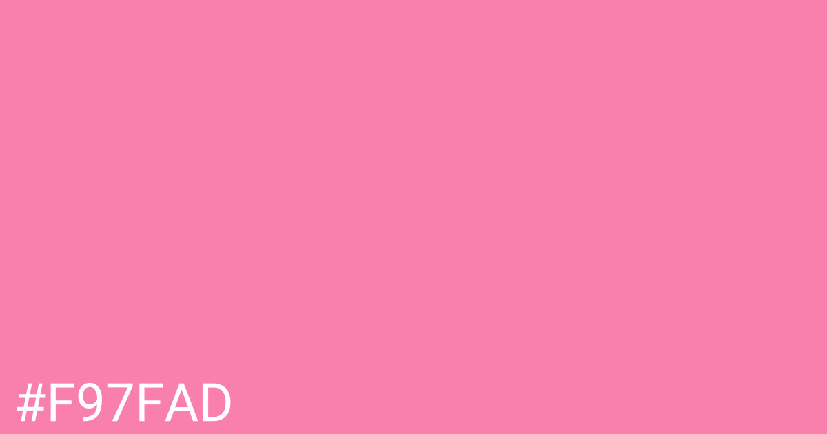 Hex color #f97fad graphic