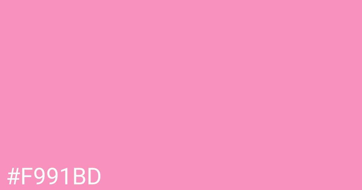 Hex color #f991bd graphic