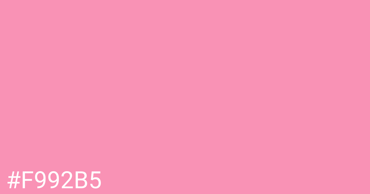 Hex color #f992b5 graphic