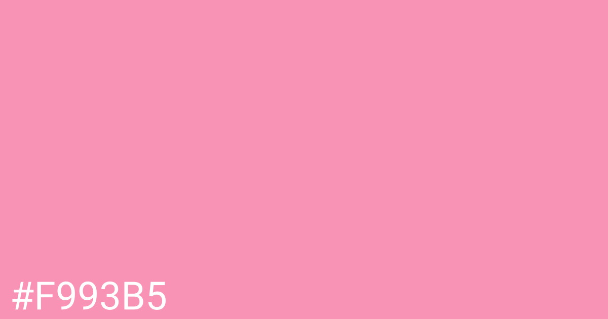 Hex color #f993b5 graphic