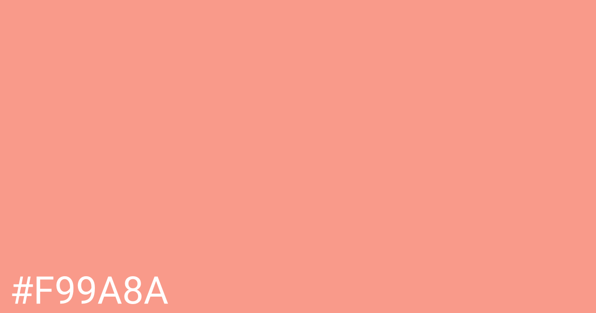 Hex color #f99a8a graphic